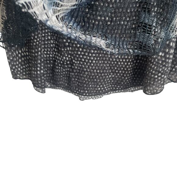 Lior Paris Women Top M Muted Tones Asymmetrical Netted Layer Whimsigoth Grunge - Picture 8 of 13